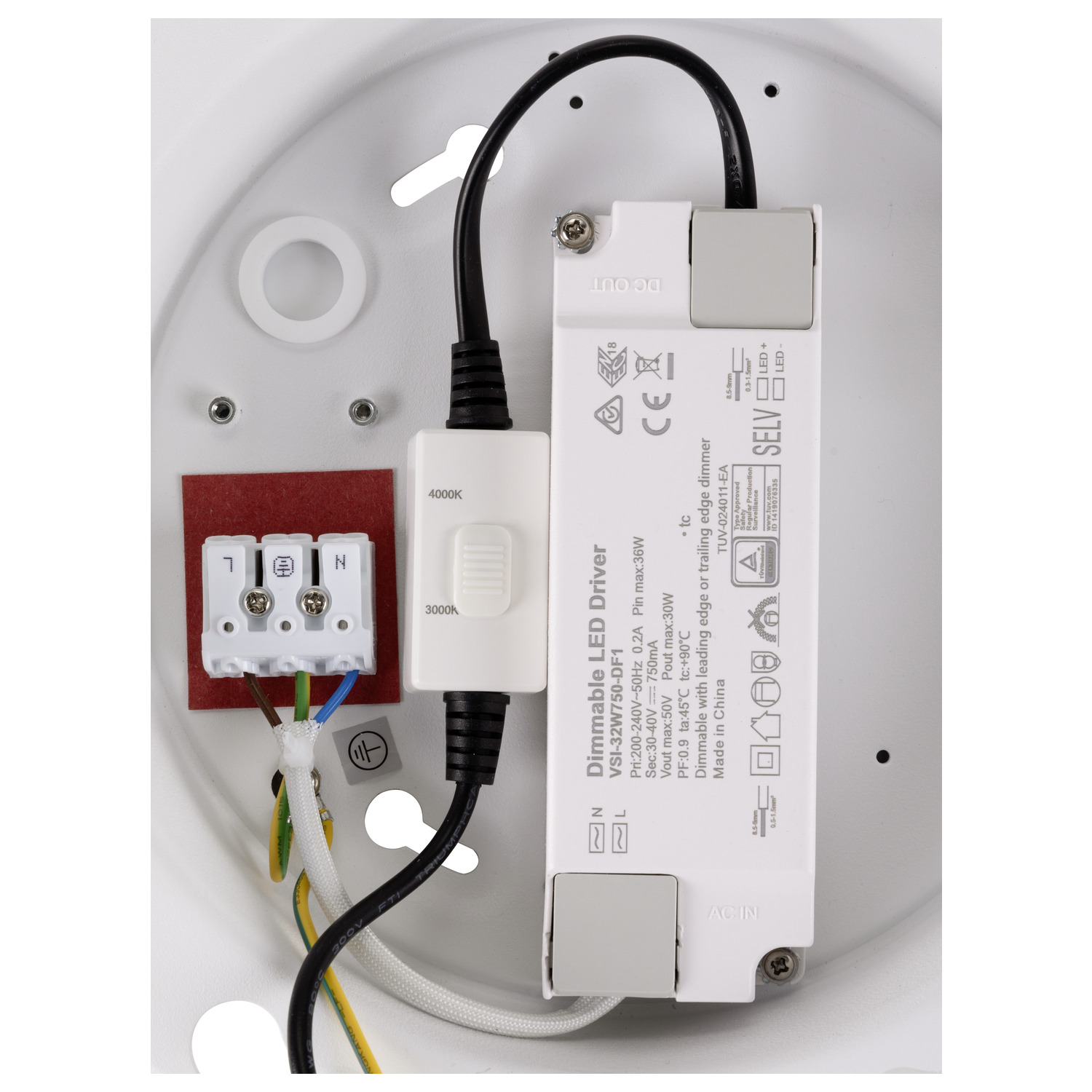 PANEL 60 utanpåliggande armatur, rund, FA, 3000/4000K, 29 W - SLV | Bellalite
