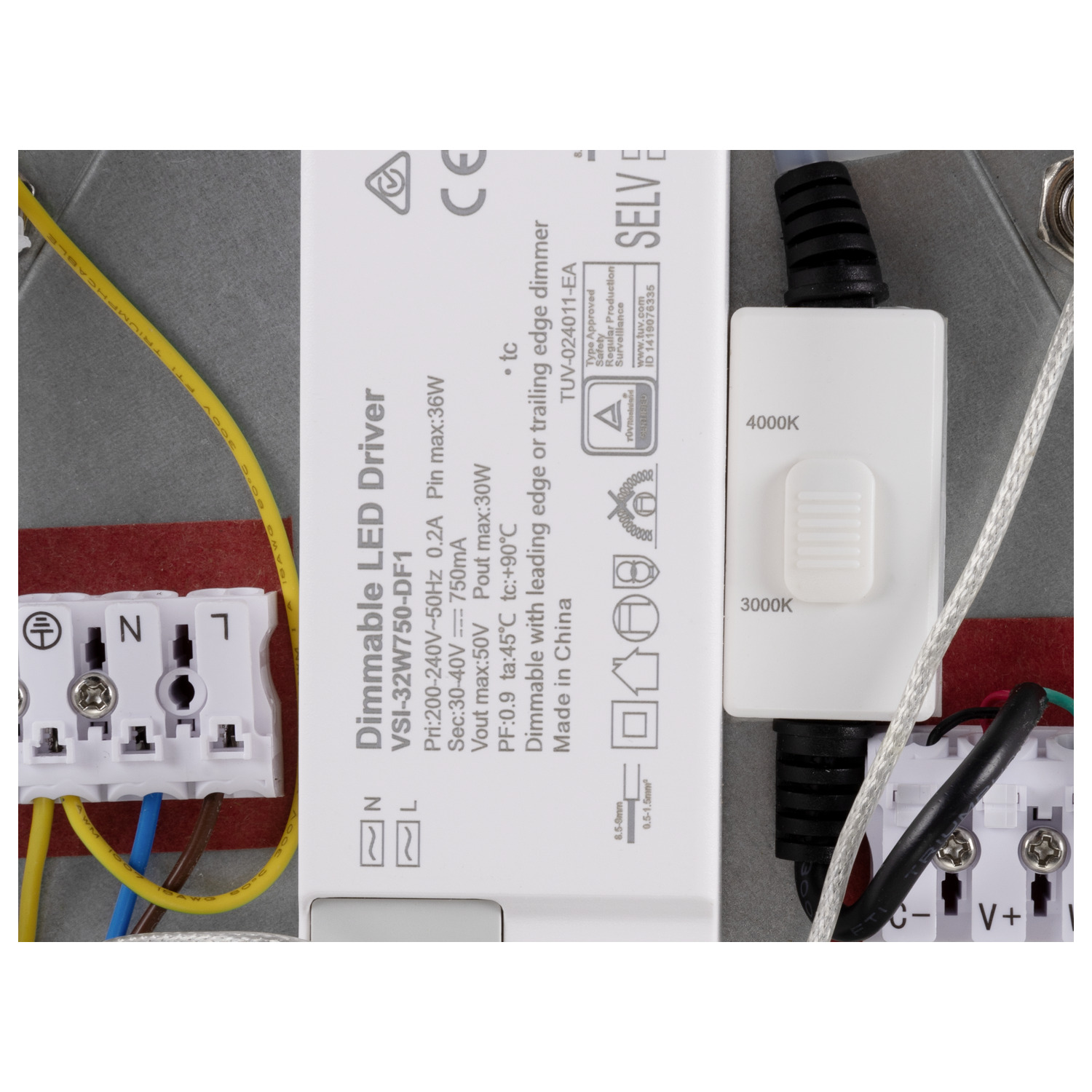 PANEL 60 takarmatur, rund, PHASE, Hängets längd 200 cm, 300 - SLV | Bellalite