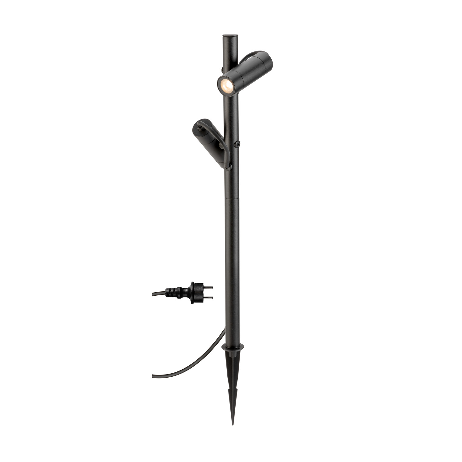 HELIA SLIM Pole dubbel, LED-utomhusstående lampa, IP65, 2200 K, sv - SLV | Bellalite