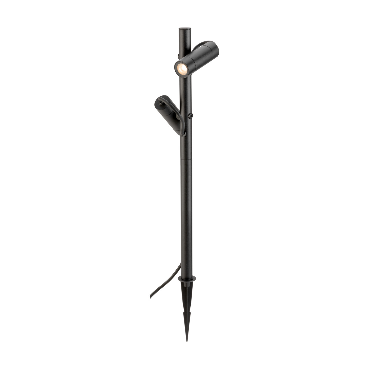 HELIA SLIM Pole dubbel, LED-utomhusstående lampa, IP65, 2200 K, sv - SLV | Bellalite