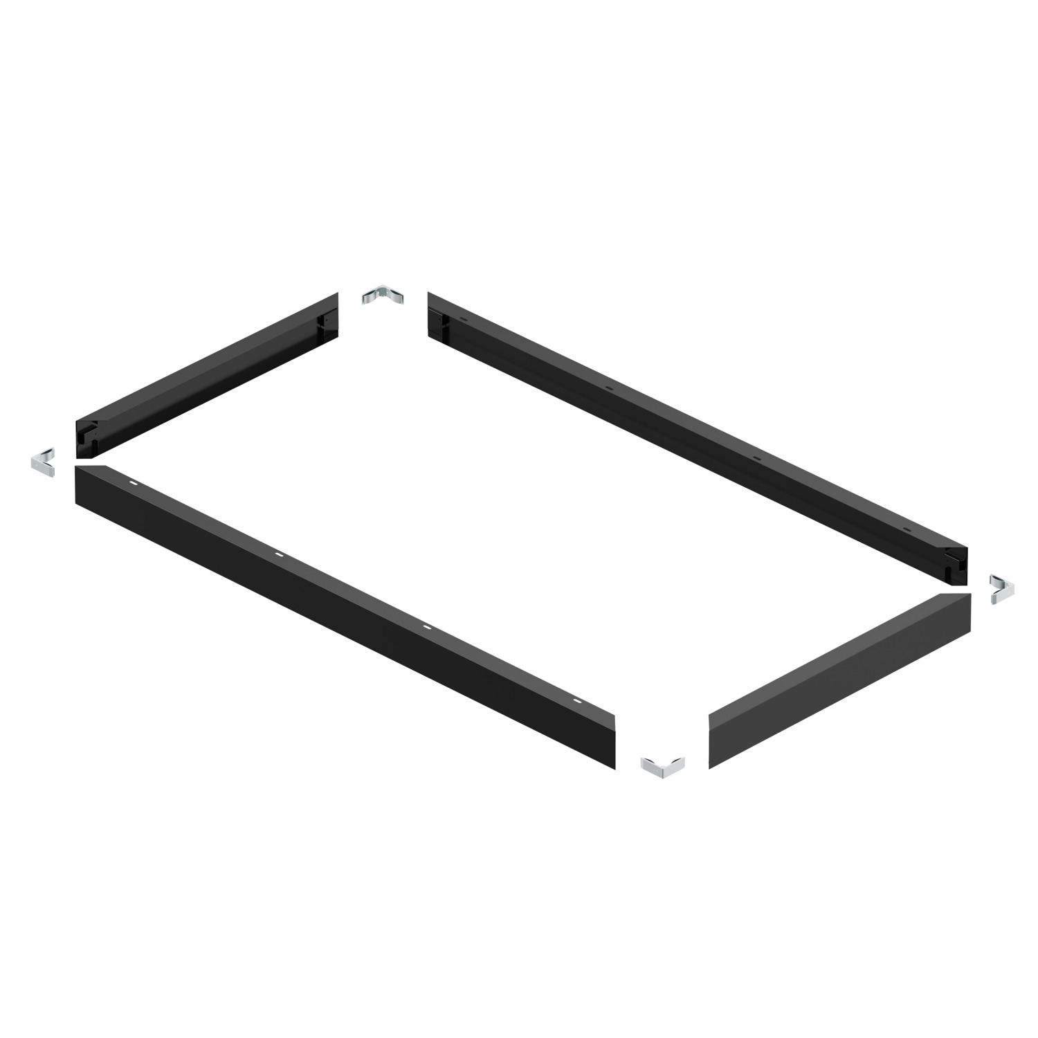 SURFACE MOUNTING FRAME 1200/600 BK - SLV | Bellalite