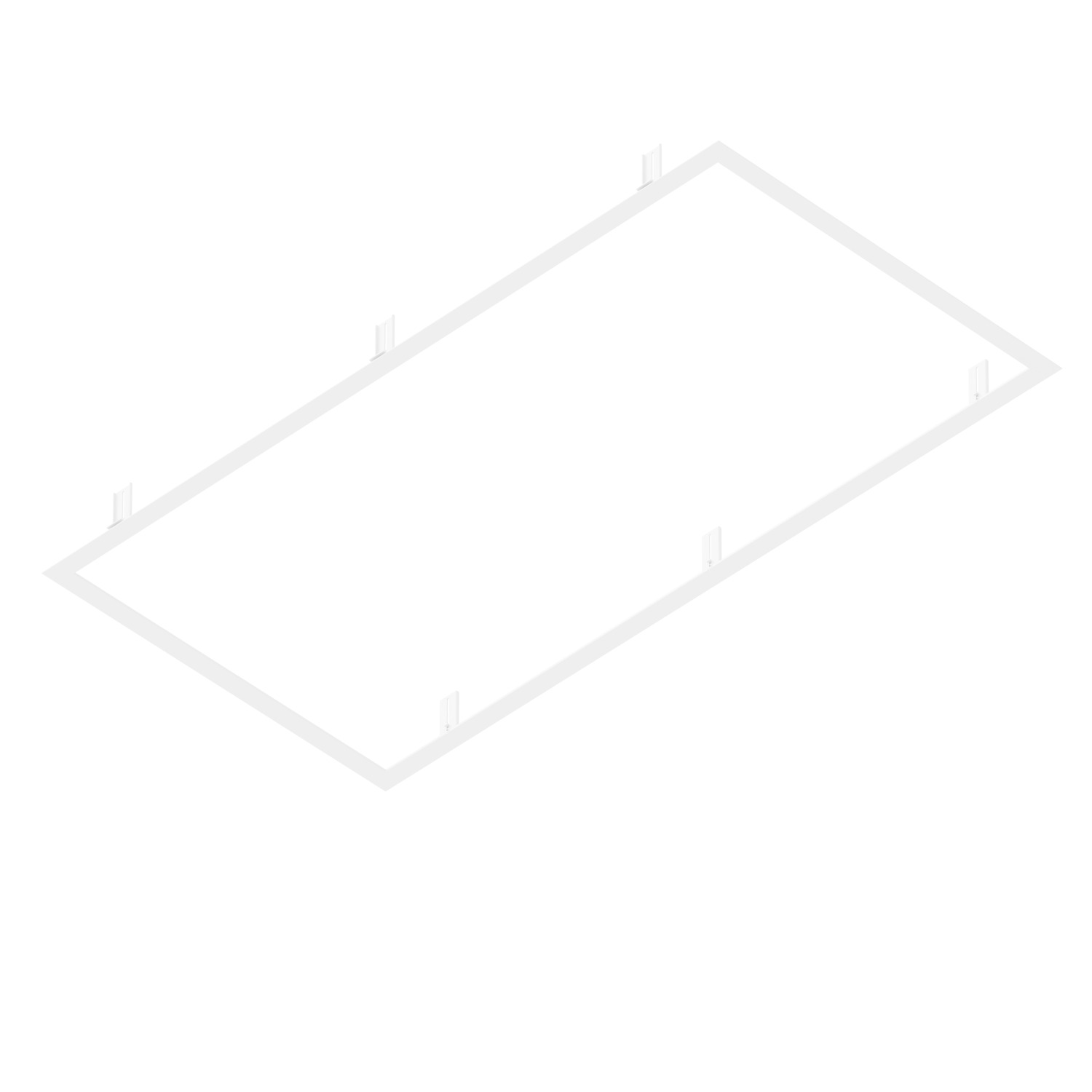 RECESSED MOUNTING FRAME 1200/600 WH - SLV | Bellalite