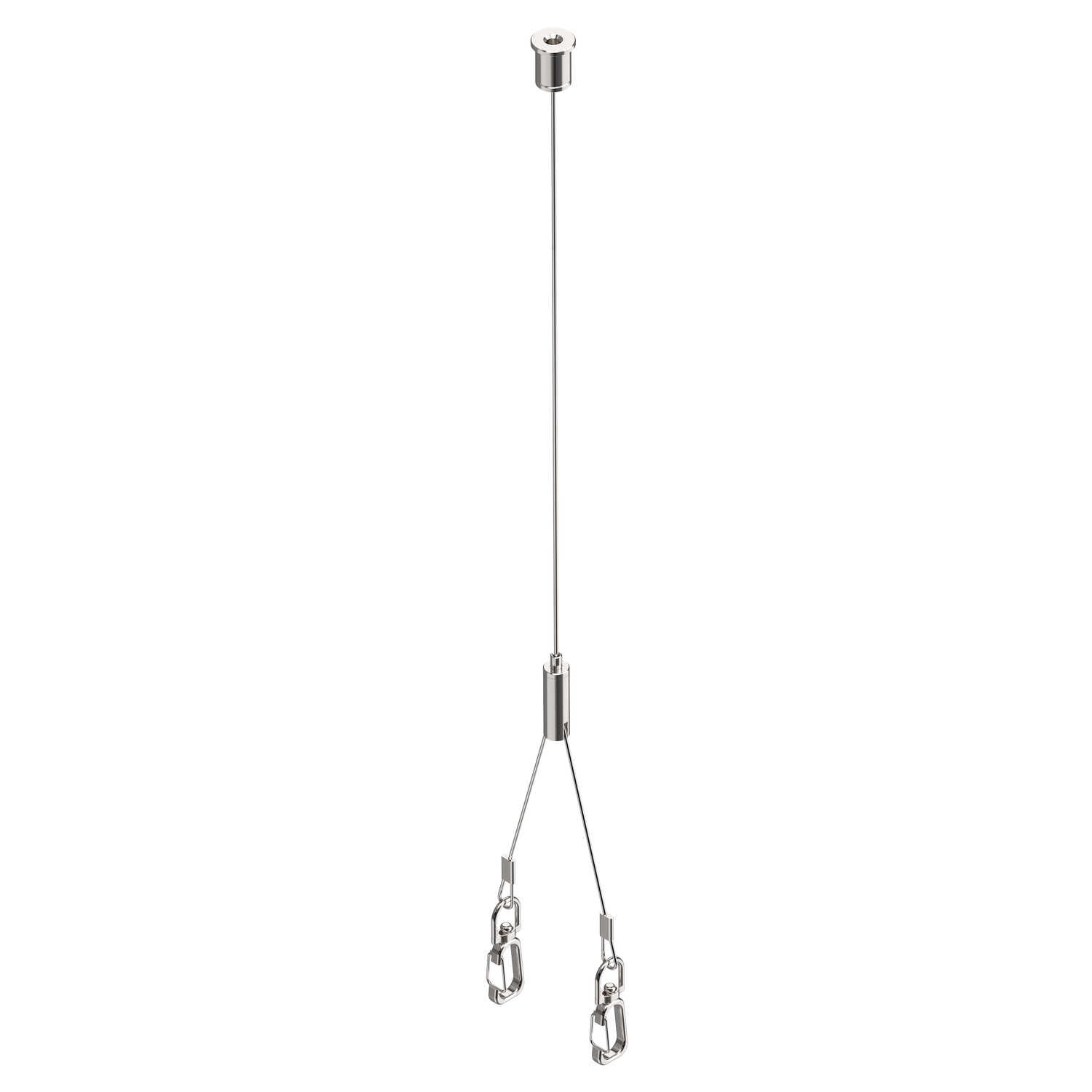 BATTEN INDUSTRY C+P SCK 2000 STEEL CABLE SUSPENSION KITS 2000MM - SLV | Bellalite