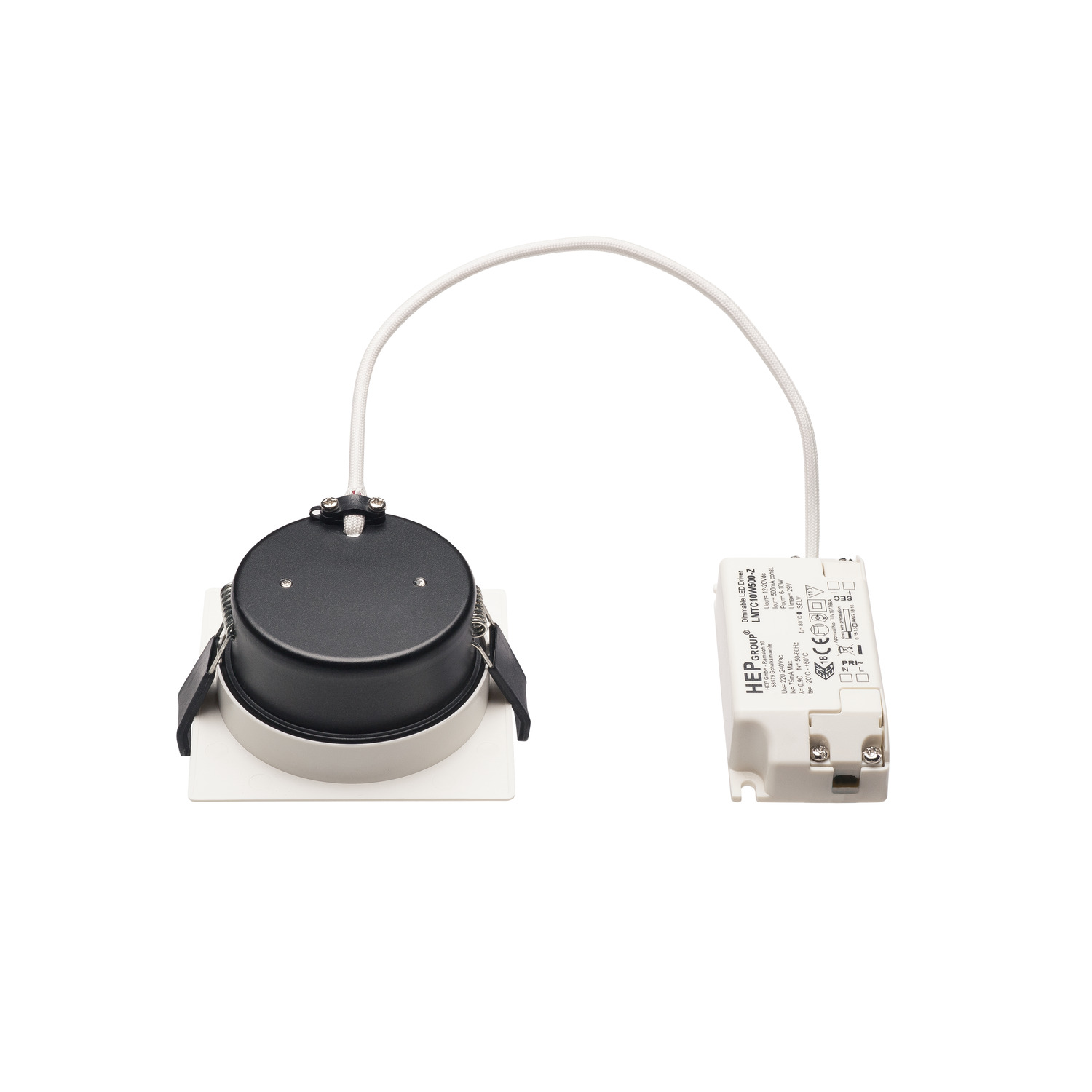 VERLUX infälld armatur, LED, 3000 K, mattvit, L/B/D 8,5/8 - SLV | Bellalite