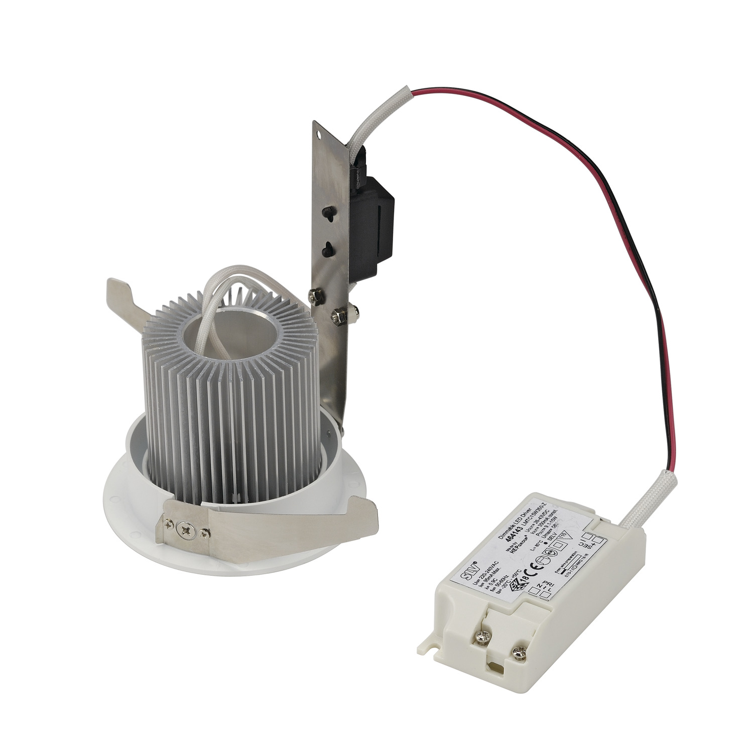 CONTONE infälld lampa, LED, 2000-3000 K, rund, vit, svängb - SLV | Bellalite