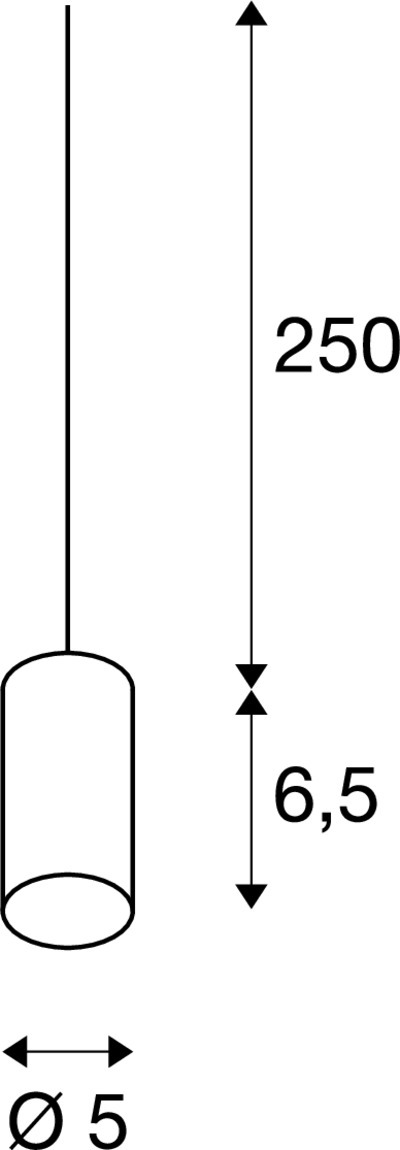 Tekening van FITU E27 bamboe licht 1xE27, incl. 2,5m kabel