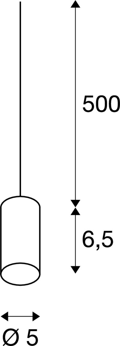 Tekening van FITU E27 bamboe licht 1xE27, incl. 5m kabel