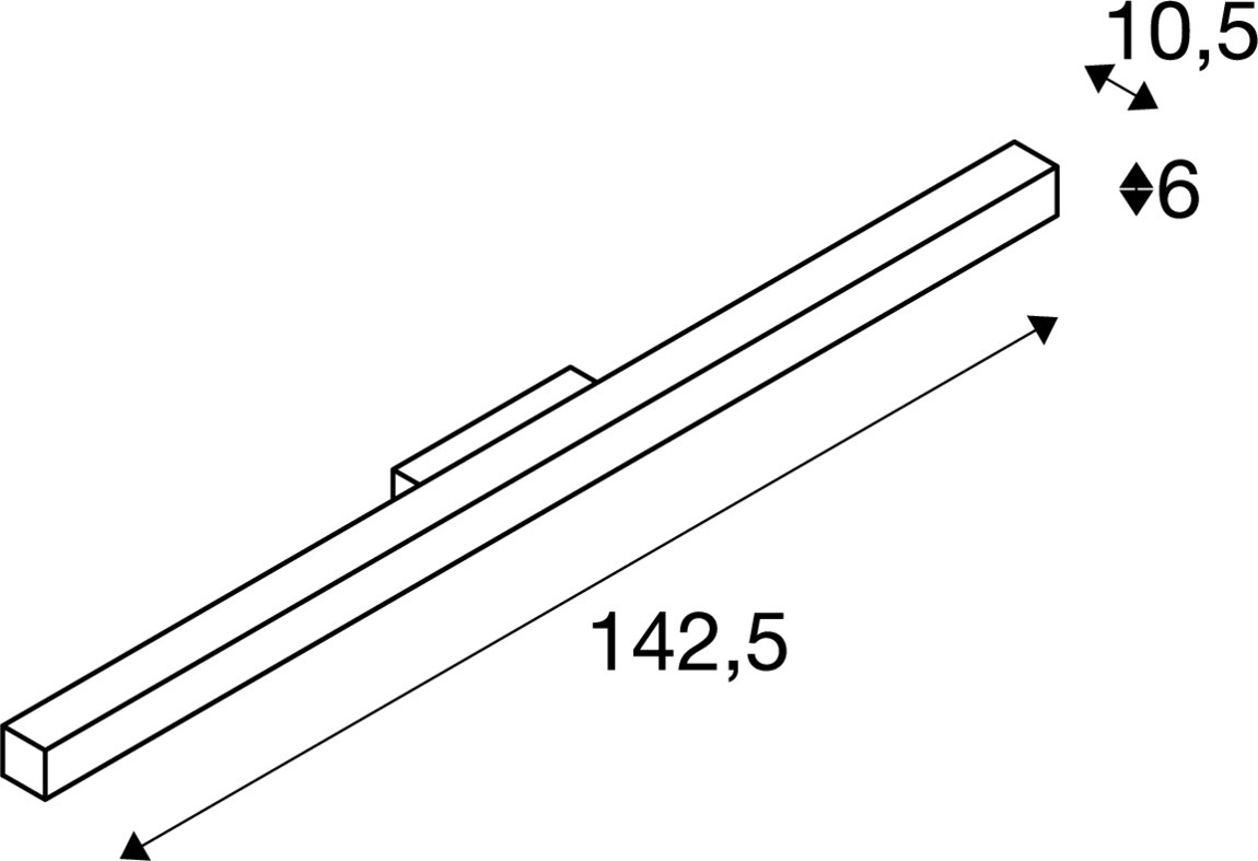 Q-LINE vägglampa, LED, 3000 K, svart - SLV | Bellalite