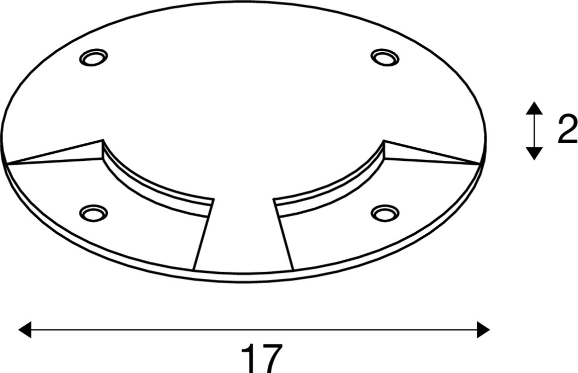 BIG PLOT Övertäckning, 2 utsläpp, rostfritt stål 316 - SLV | Bellalite