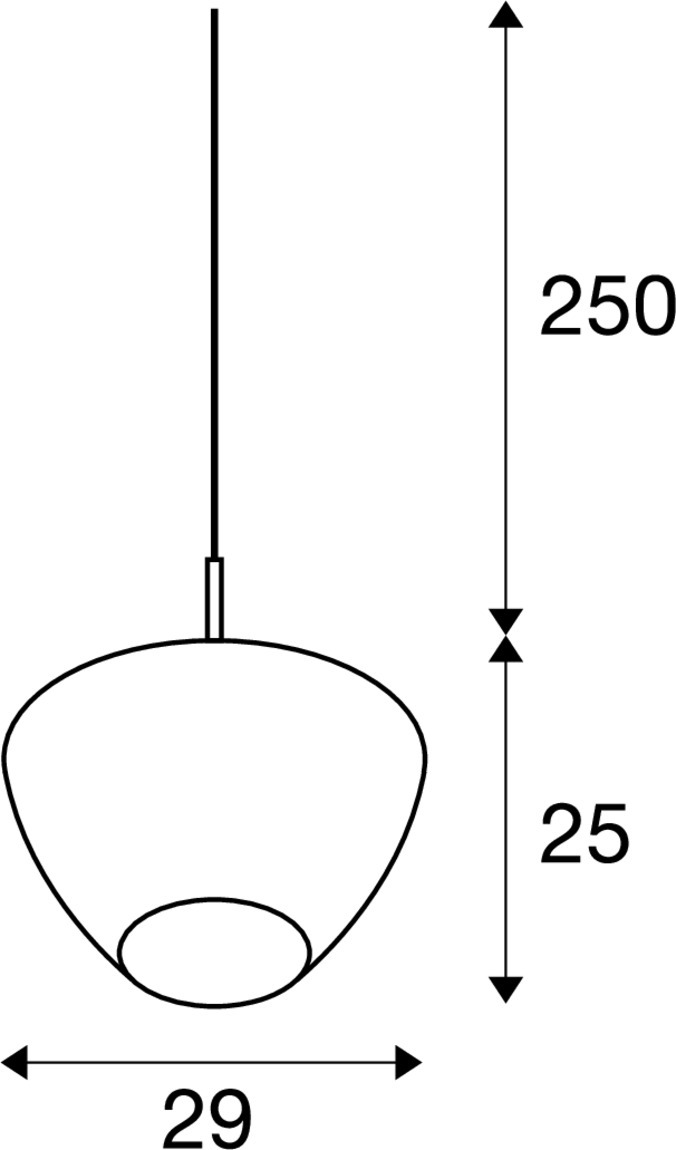 PANTILO CONVEX 29 Indoor pendelarmatur E27 krom - SLV | Bellalite