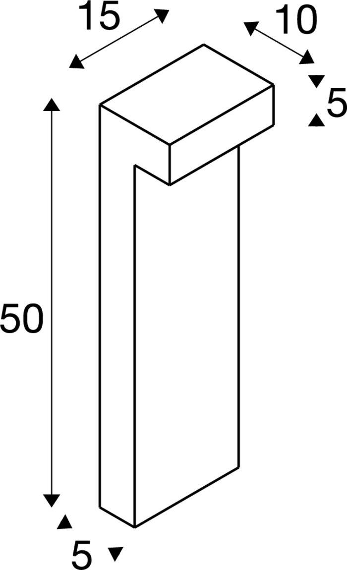 L-LINE OUT 50 FL Pole Outdoor LED-golvlampa horisontell antracit CCT-swi - SLV | Bellalite