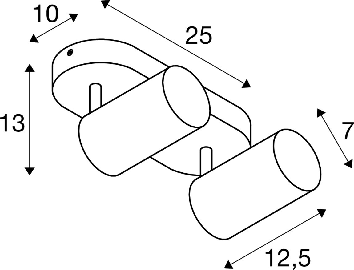 ASTO TUBE Spot 2 Vit - SLV | Bellalite