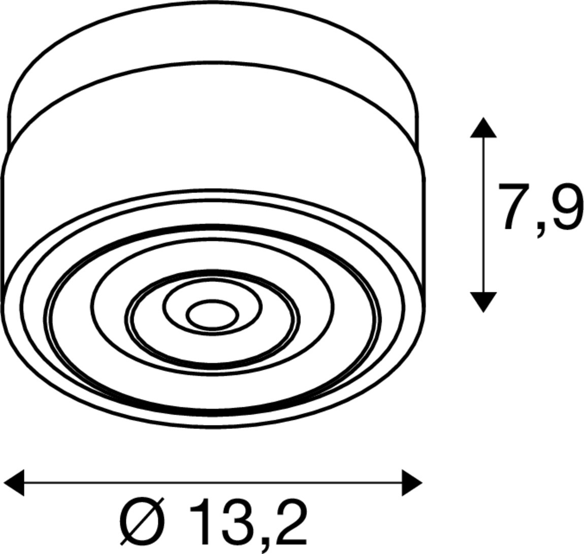 CYFT WAVE Monterad vägg- och taklampa, 2 700/3 000/4 000 K,  - SLV | Bellalite
