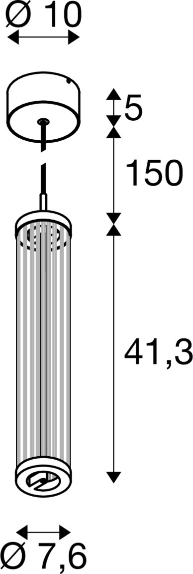 QUIMERA Hängande lampa, 150 cm, 2700/3000 K, PHASE, koppar - SLV | Bellalite