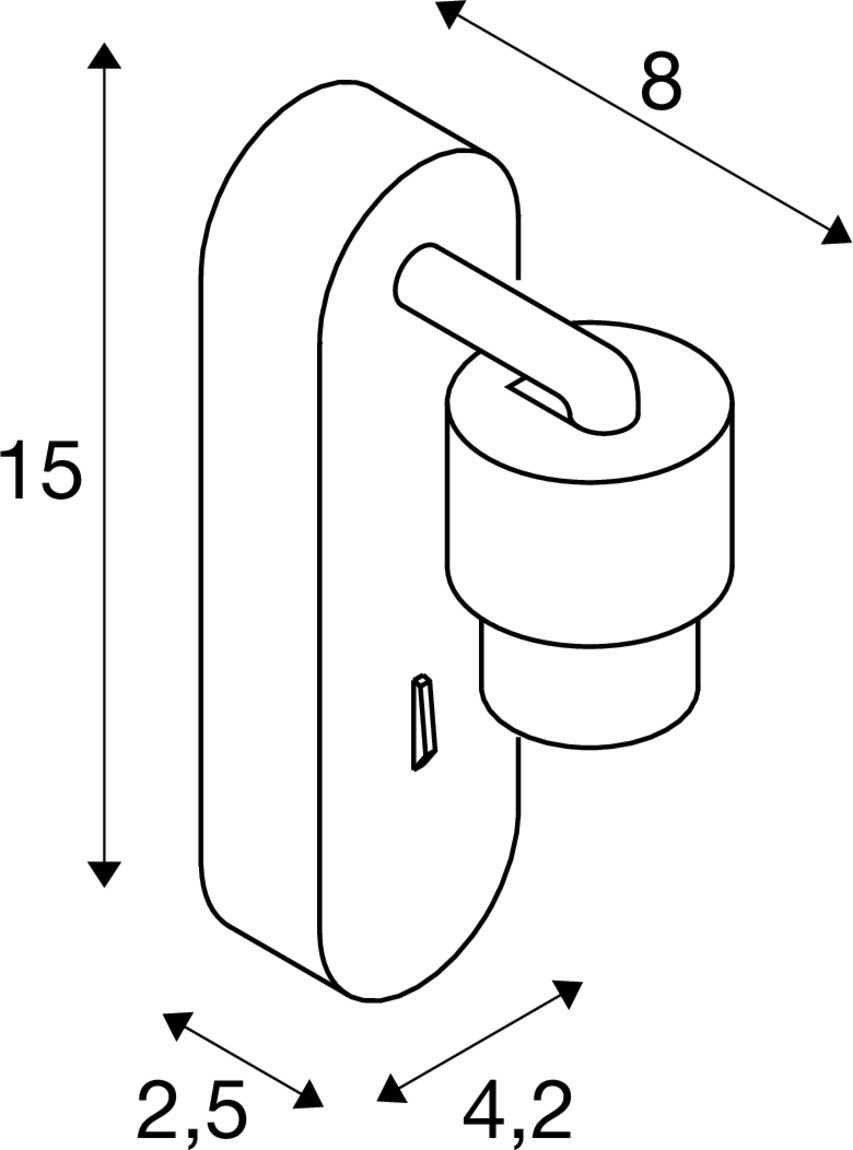 PURI 2.0 Basic Vägg- och takmonterad armatur, strömbrytare, rund, - SLV | Bellalite