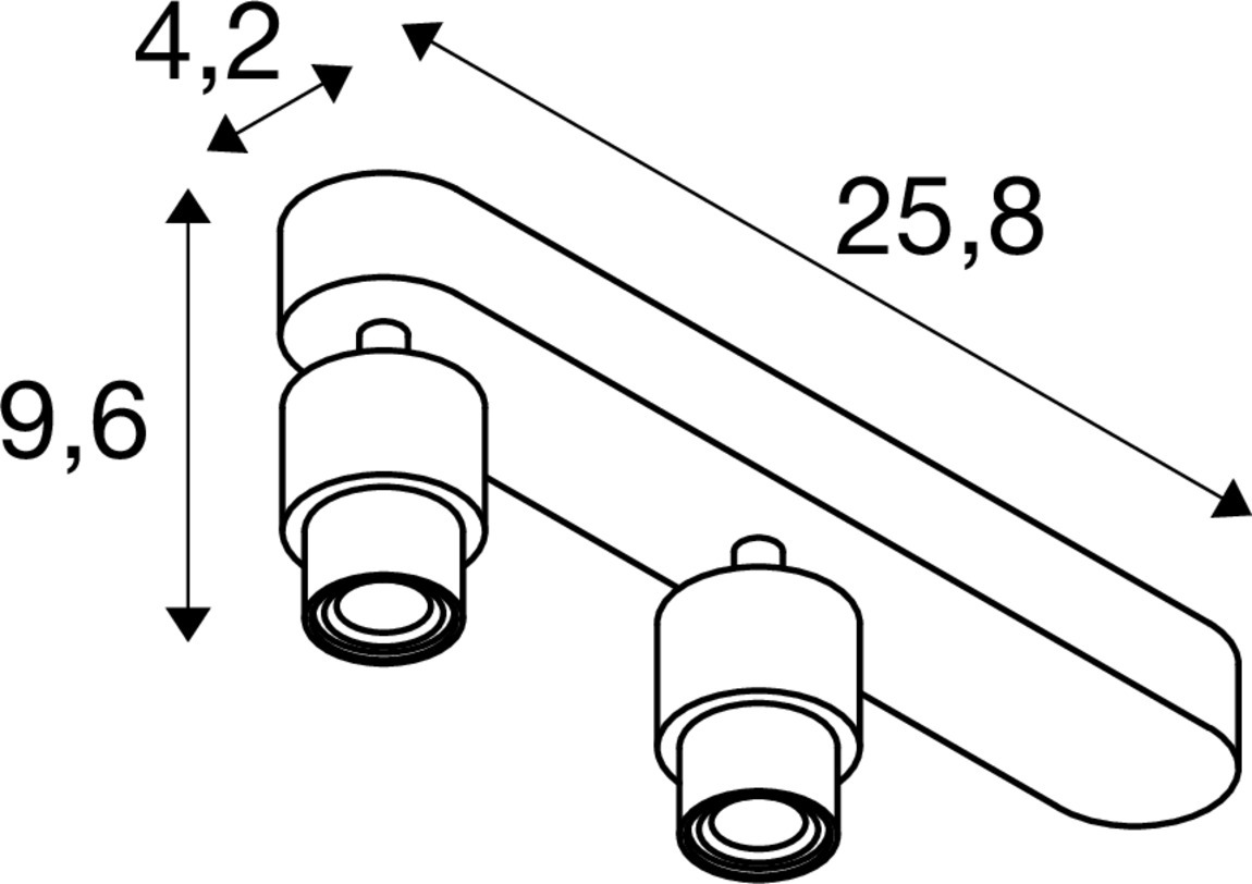 PURI 2.0 Basic Vägg- och takmonterad armatur, asymmetrisk, rund,  - SLV | Bellalite