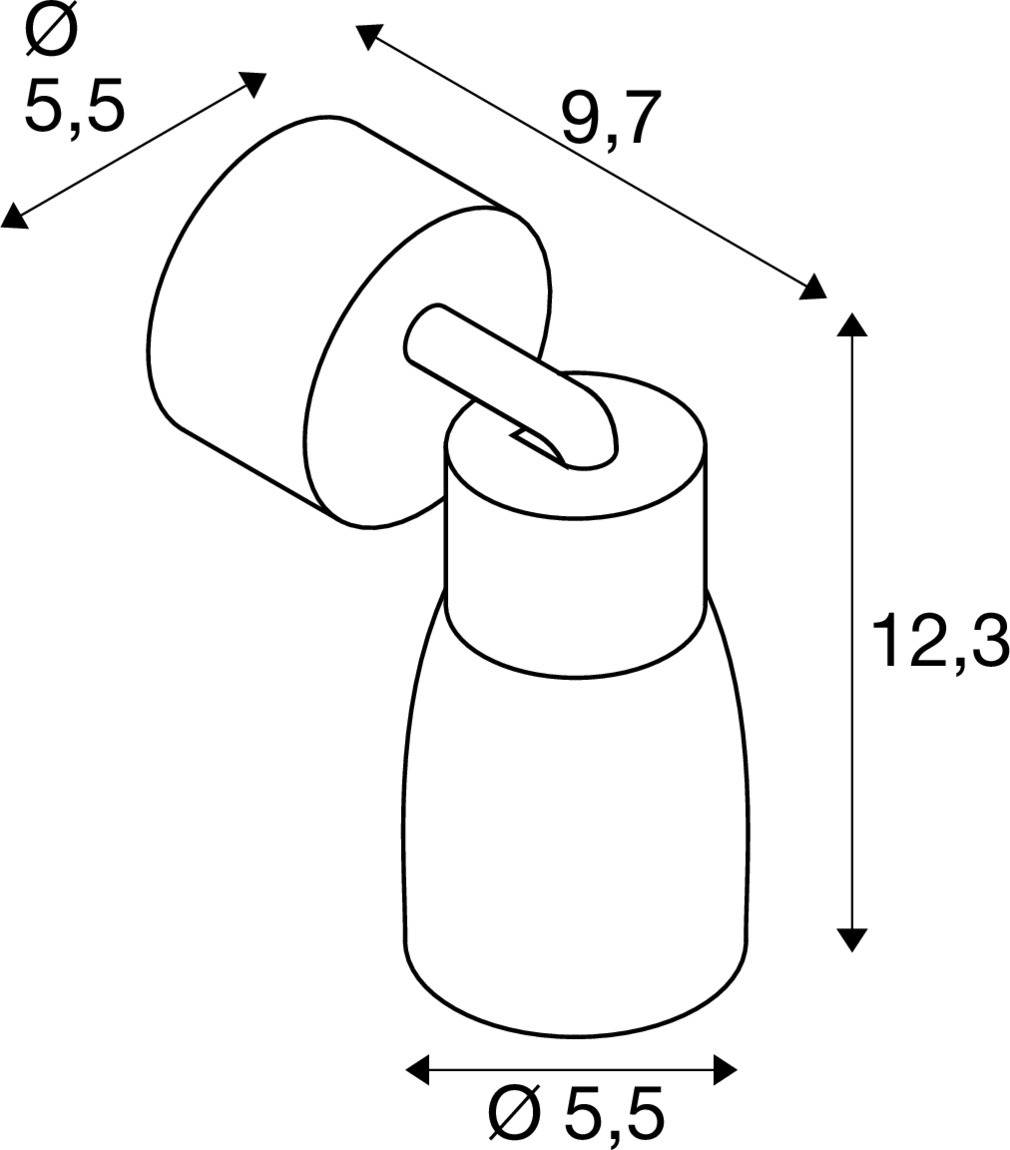 PURI 2.0 Dome Vägg- och takmonterad armatur, 1x max. 6 W GU10, v - SLV | Bellalite