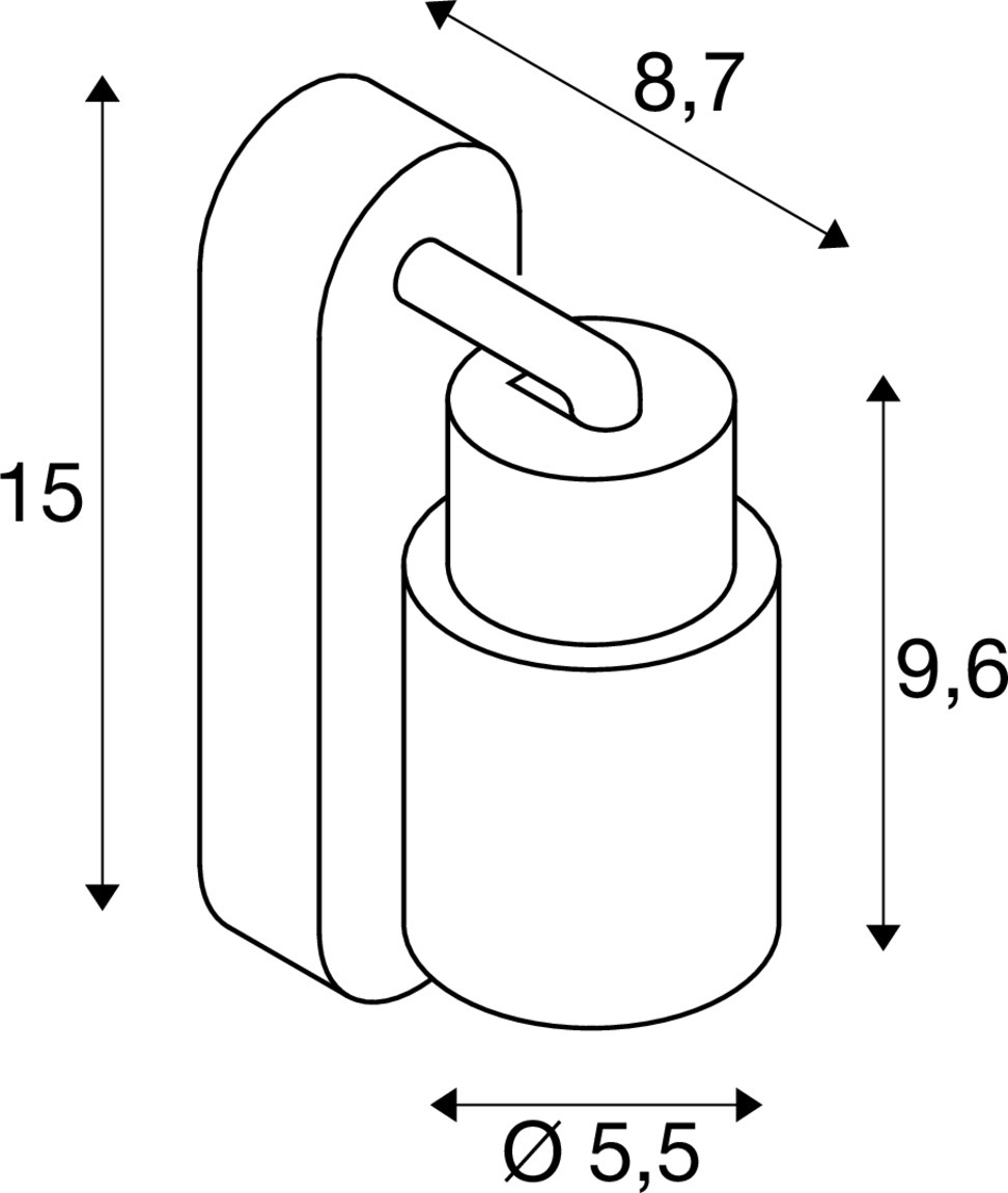 PURI 2.0 Tube vägg- och takmonterad armatur, strömbrytare, rekta - SLV | Bellalite
