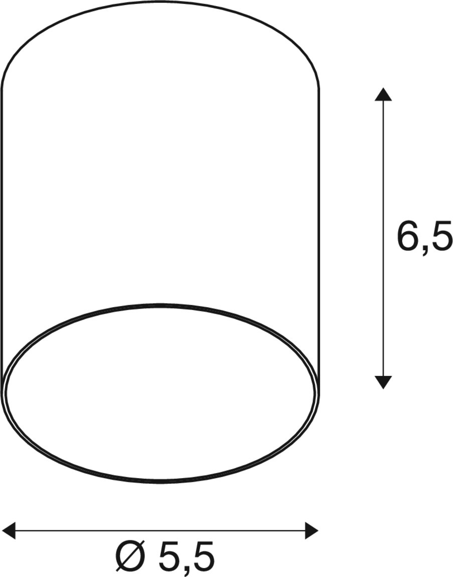 PURI 2.0 Tube lampskärm, H: 6,5 cm, aluminium - SLV | Bellalite