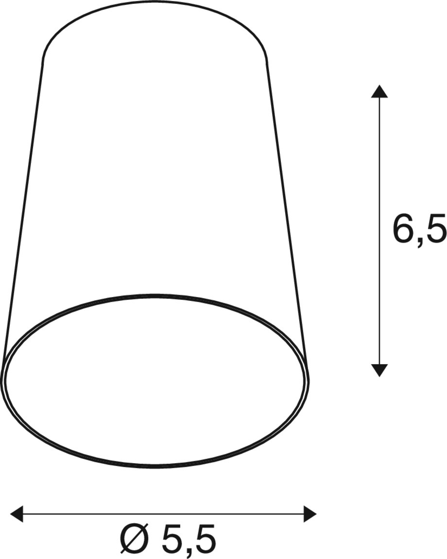 PURI 2.0 Cone lampskärm, H: 6,5 cm, aluminium - SLV | Bellalite