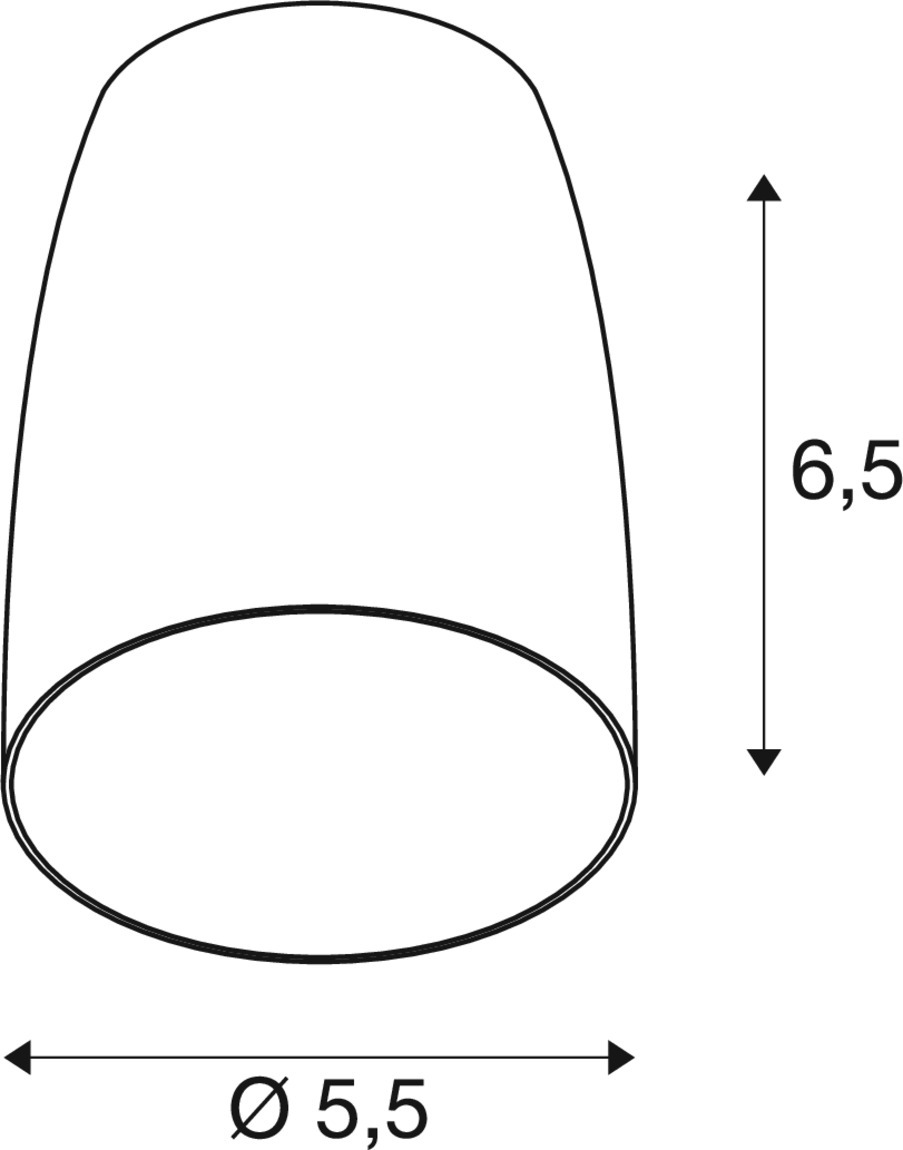 PURI 2.0 Dome lampskärm, H: 6,5 cm, aluminium - SLV | Bellalite