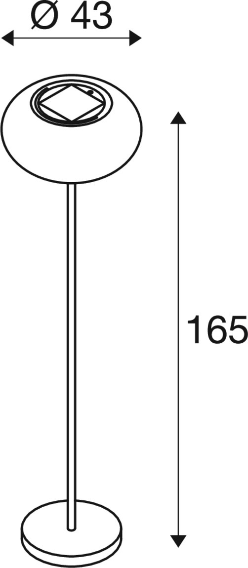 ADEGAN golvlampa för utomhusbruk, solenergi, 2200 K, IP65 - SLV | Bellalite
