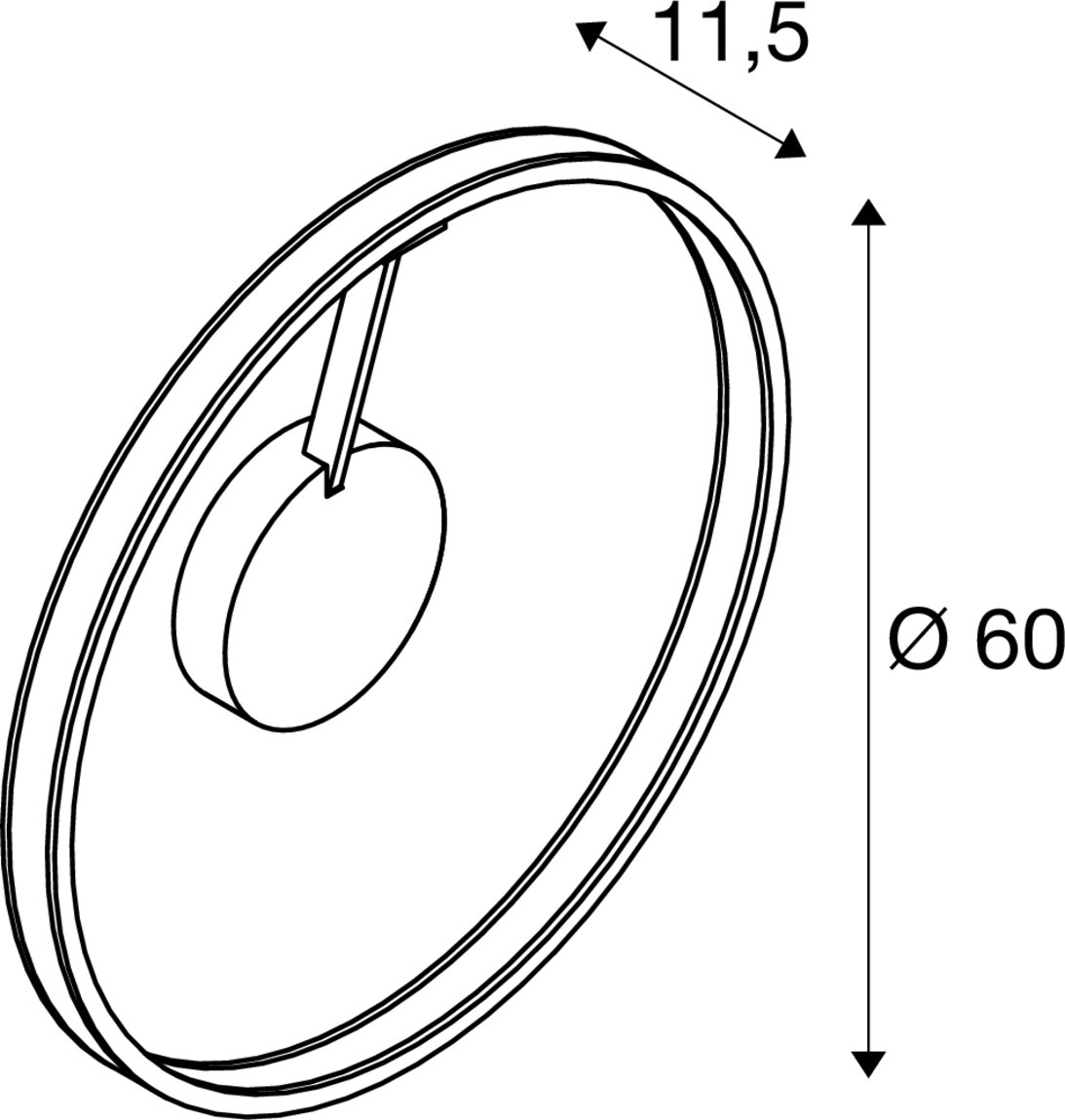 ONE utanpåliggande vägg- och taklampa, rund, 2700/3000 - SLV | Bellalite