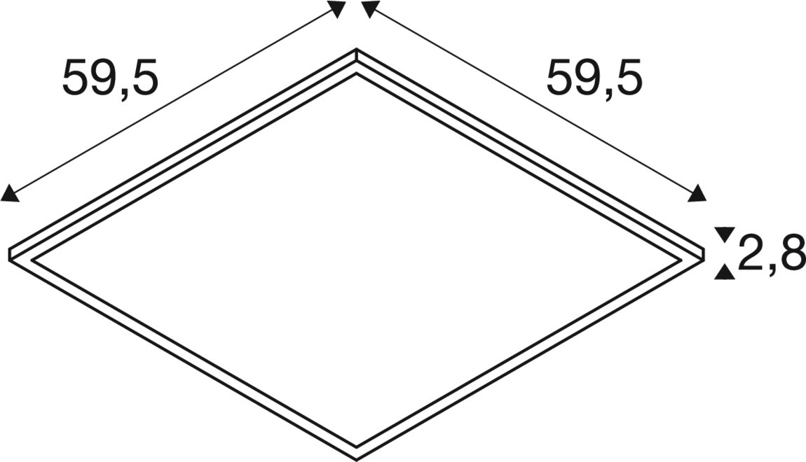 PANEL C 600 34 W 830/840 UGR - SLV | Bellalite