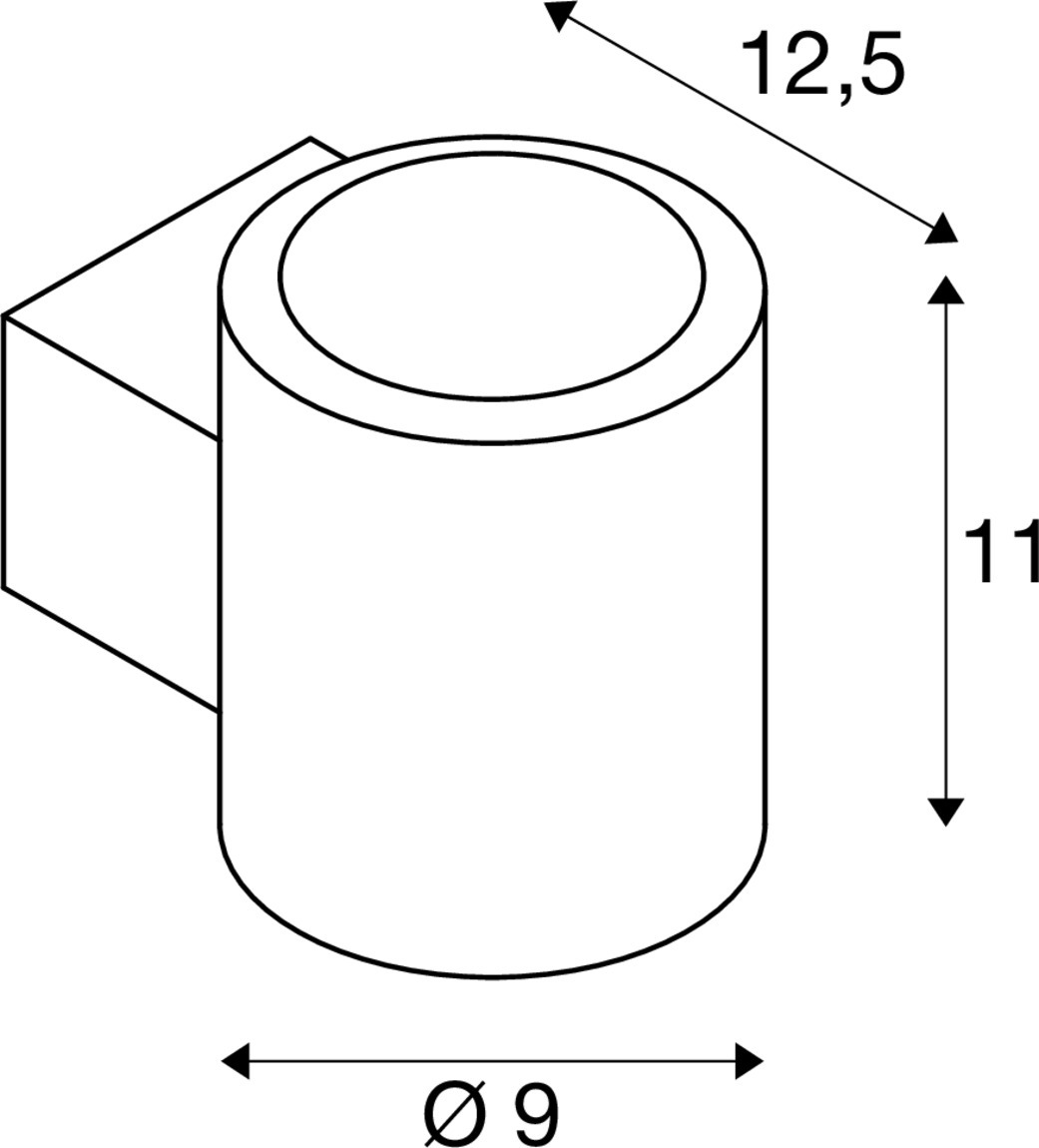 OCULUS Vägglampa, rund, 2000-3000 K, 15 W, Dim-to-Warm, P - SLV | Bellalite