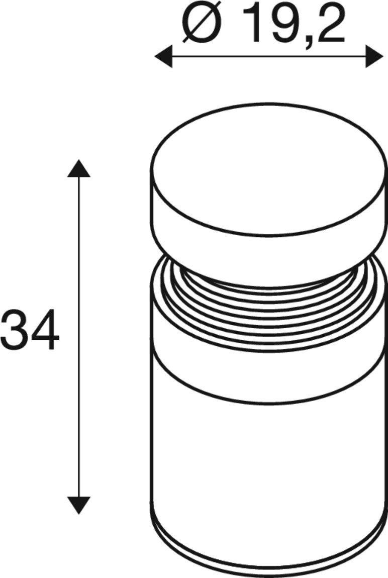 CONCRETE Pole 35, PHASE, fristående armatur, 2700 K, IP65,  - SLV | Bellalite