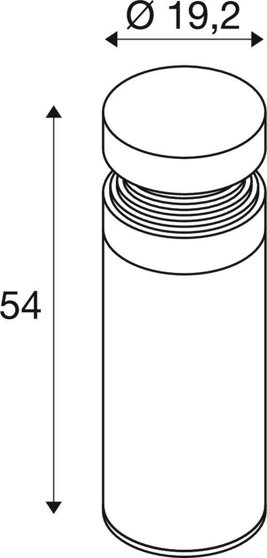 CONCRETE Pole 55, PHASE, fristående armatur, 2700 K, IP65,  - SLV | Bellalite