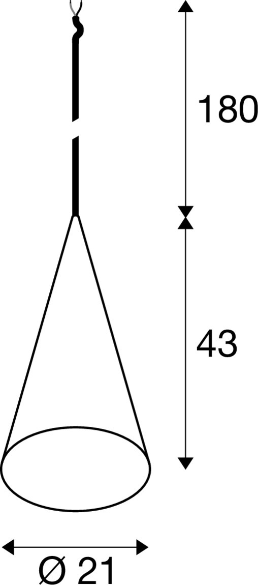MAGICO 20 pendellampa, E27, pendellängd 180 cm, 1 x max. 10  - SLV | Bellalite