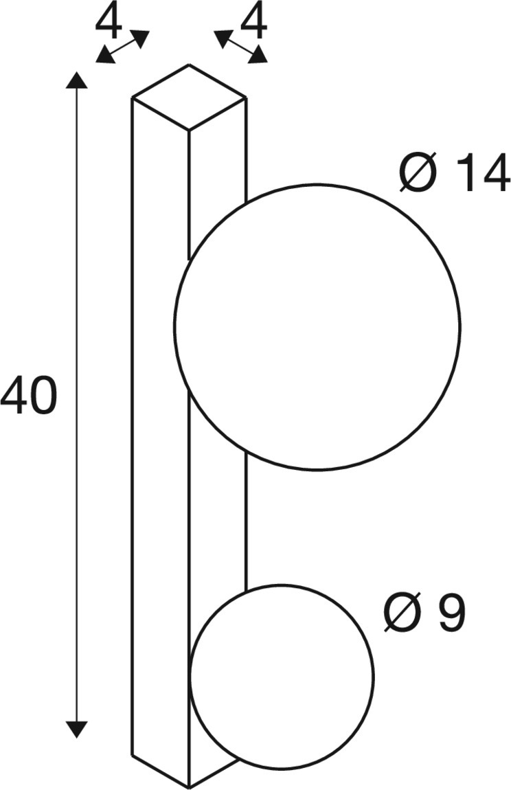 SUN WL dubbel, G9, väggarmatur, rund, 2 x max. 5 W, IP20, - SLV | Bellalite