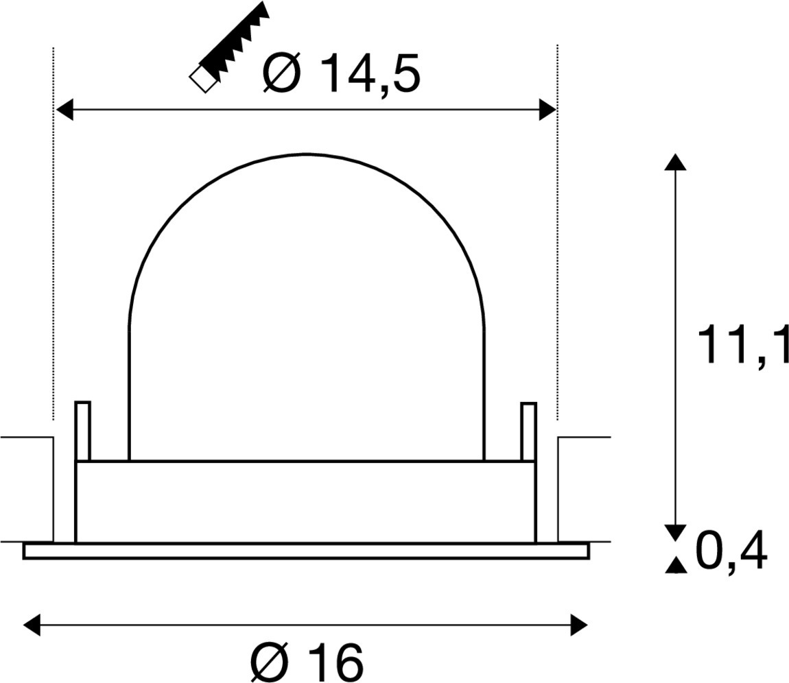 NUMINOS® GIMBLE L infälld taklampa vit / svart 4000 K 20° - SLV | Bellalite