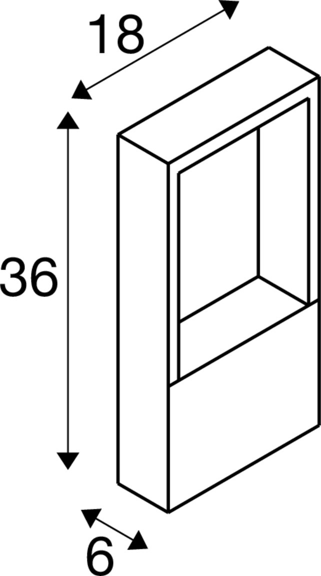 FLATT II 36 fristående armatur, PHASE, 2700 K, IP65, fyrkant,  - SLV | Bellalite