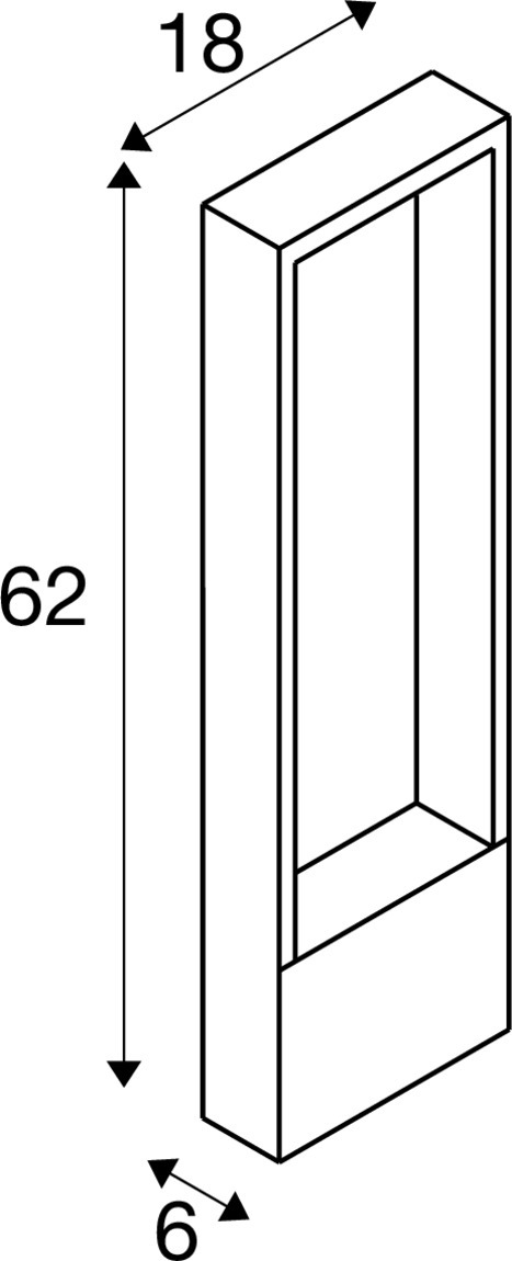 FLATT II 62 fristående armatur, PHASE, 2700 K, IP65, fyrkant,  - SLV | Bellalite