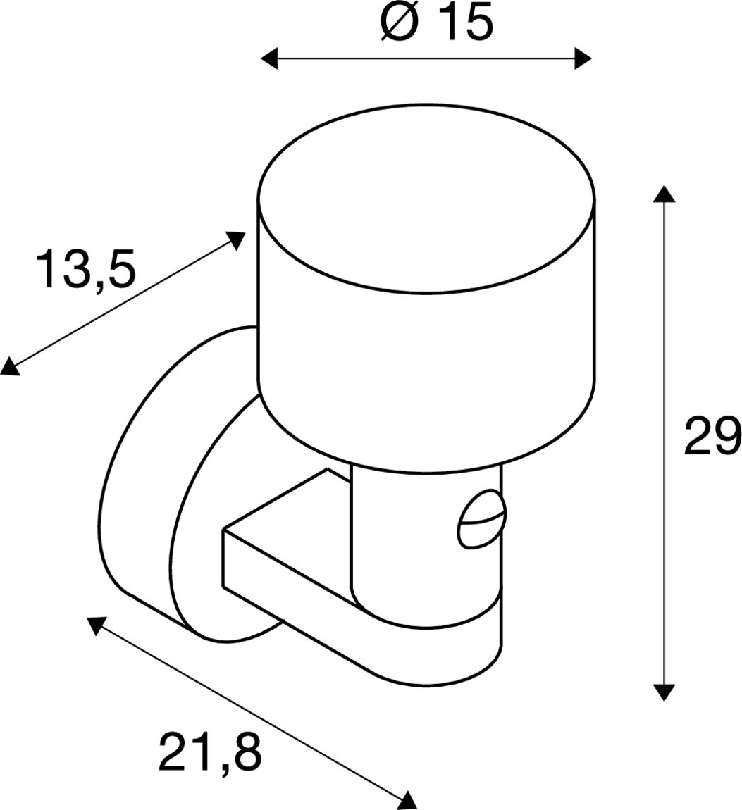 TAHA II Vägg utanpåliggande armatur, SENSOR, 2200/2700 K,  - SLV | Bellalite