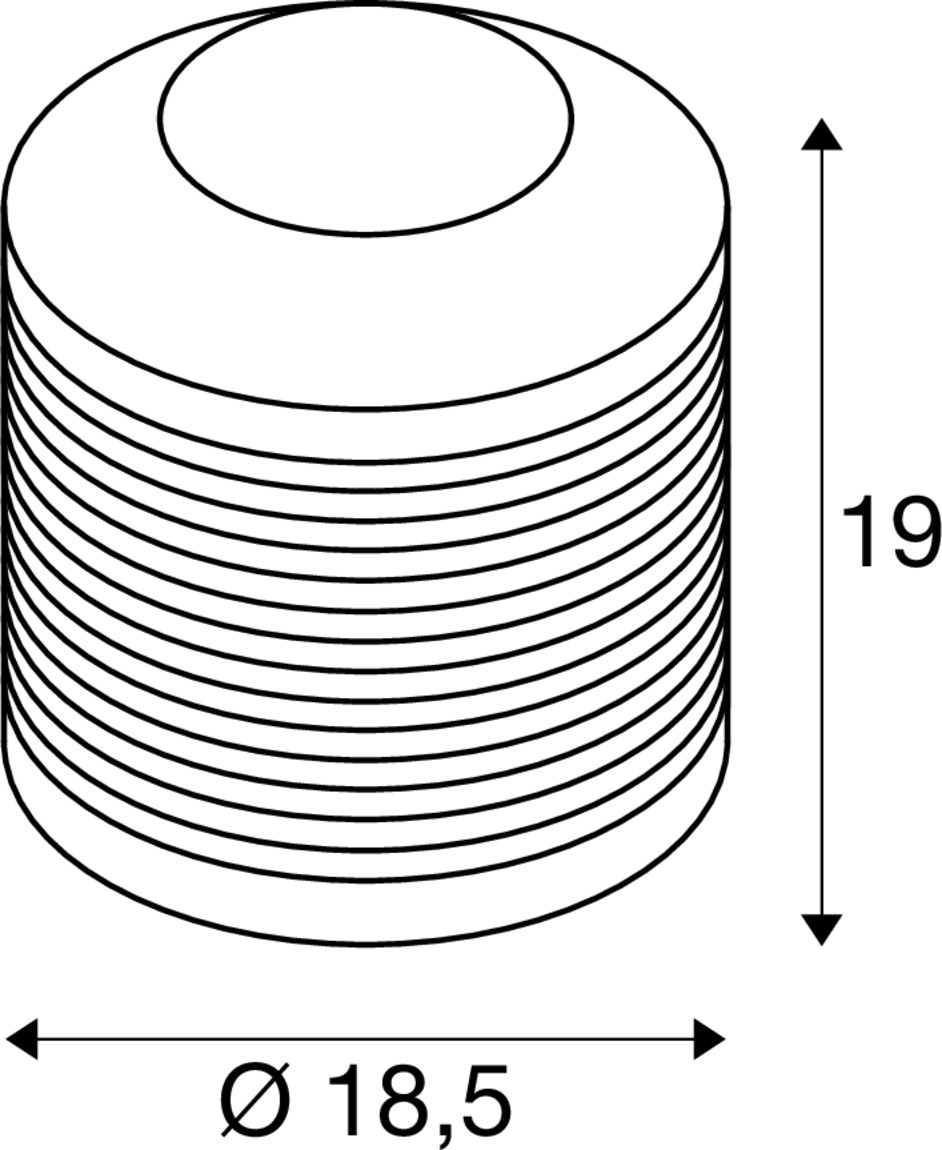 PANTILO ROPE 19 bordsarmatur, E27, cylindrisk, 1 x max. 15 W, guld - SLV | Bellalite
