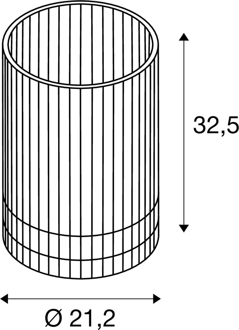 WUD TL E27, bordslampa, cylindrisk, 1 x max. 40 W, natur - SLV | Bellalite