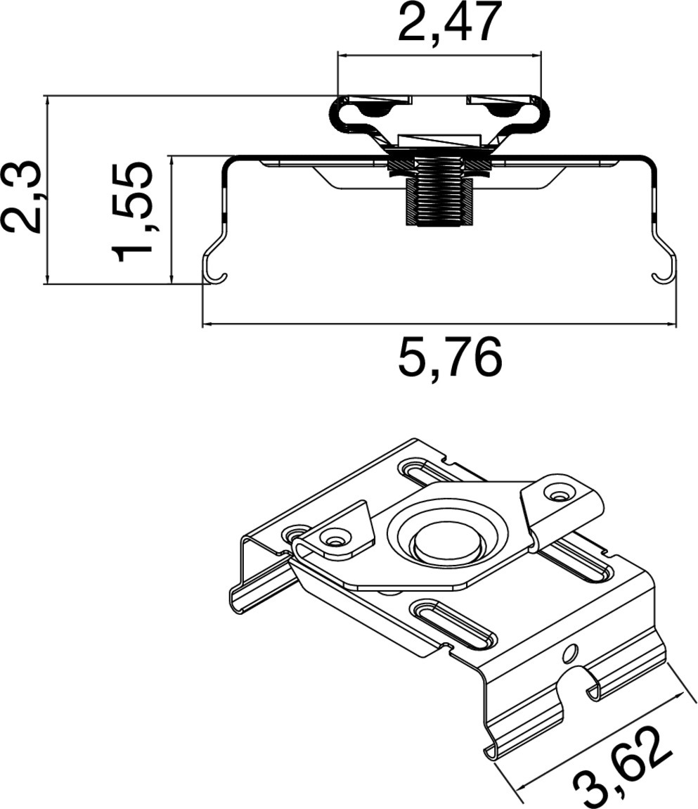 EASYLIGHT STM BK Surface Track mounted - SLV | Bellalite