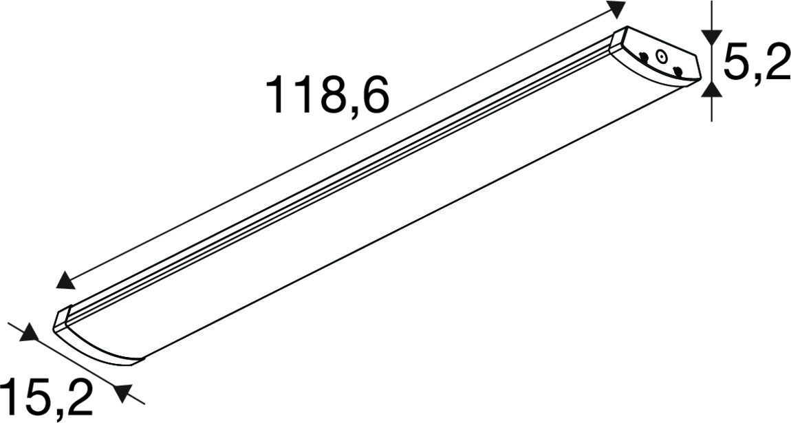BATTEN FLAT P 1200 52 830/840/850 ML WH - SLV | Bellalite