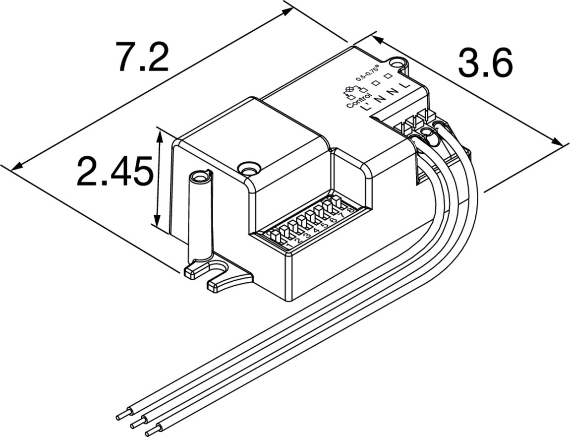 BATTEN FLAT P Microwave sensor on off, max 5m - SLV | Bellalite