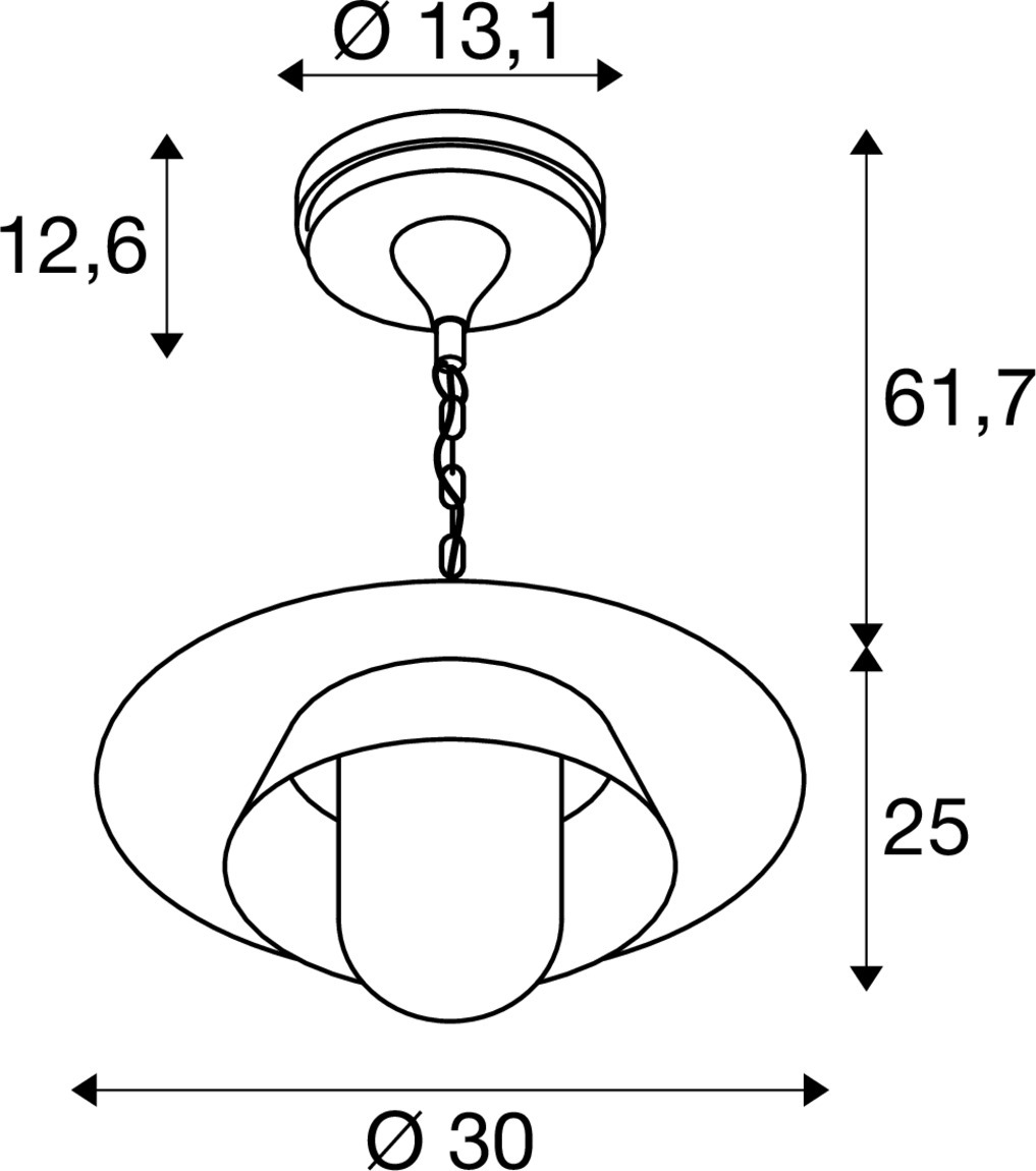 SEJERO Pendellampa, E27, Pendelslängd 49,1 cm, 1 x max 15 - SLV | Bellalite