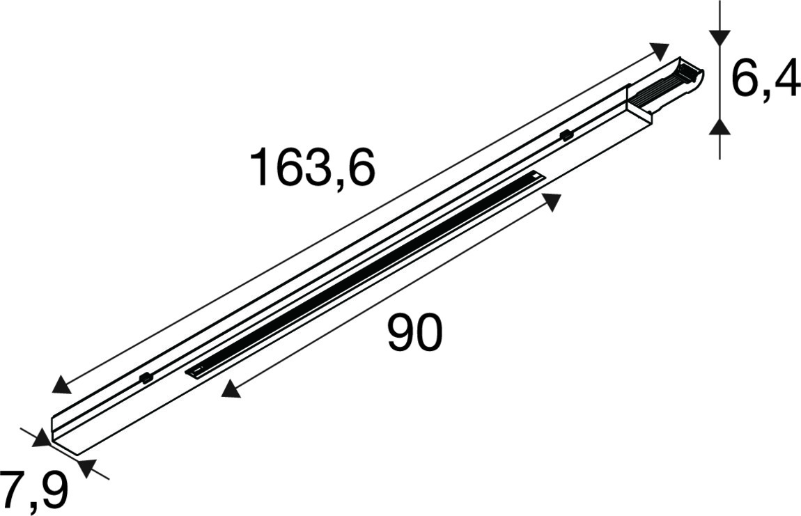 EASYLIGHT 1500 3PH TRACK WH - SLV | Bellalite