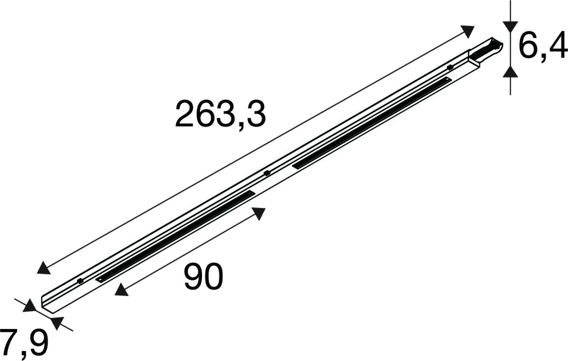 EASYLIGHT 2500 3PH TRACK BK - SLV | Bellalite