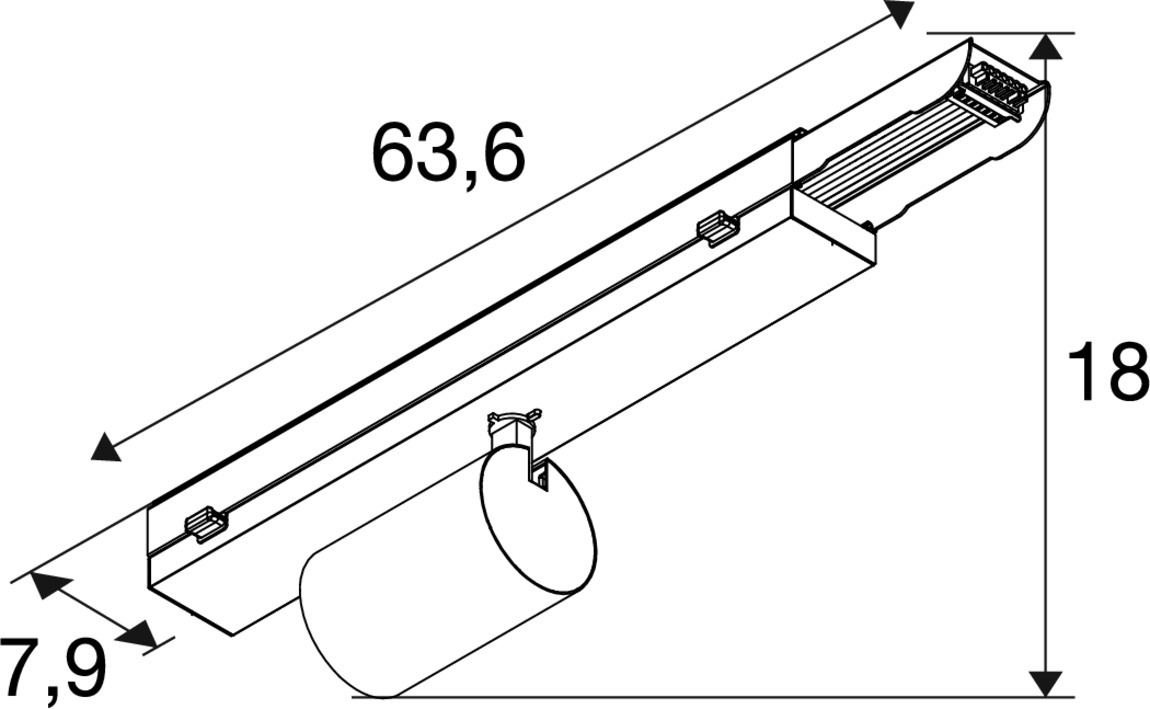 EASYLIGHT SPOT 500 440 930 WB BK ML DALI2 - SLV | Bellalite