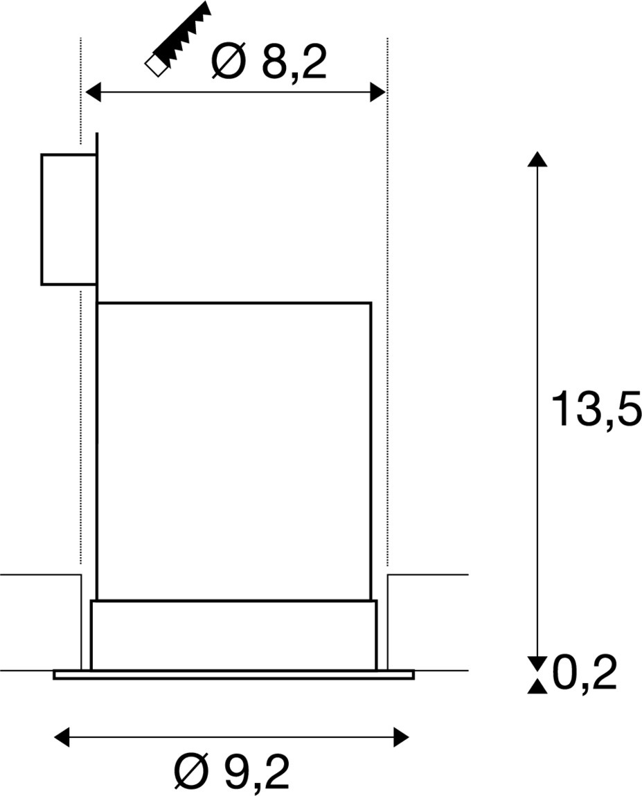 CONTONE infälld lampa, LED, 2000-3000 K, rund, vit, svängb - SLV | Bellalite