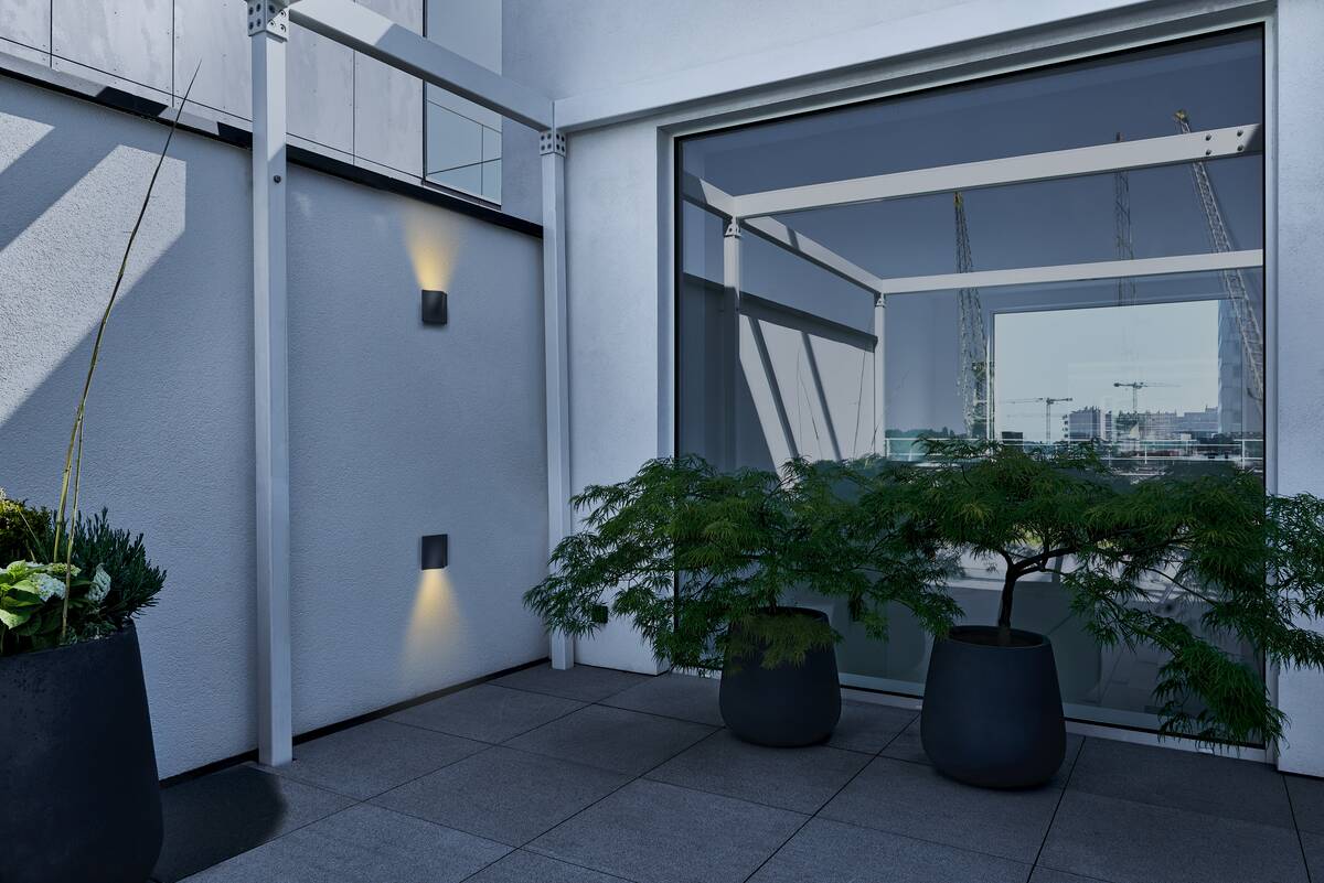 VILUA S WL outdoor wandarmatuur antraciet 3000 K IP54 100° 405 lm
