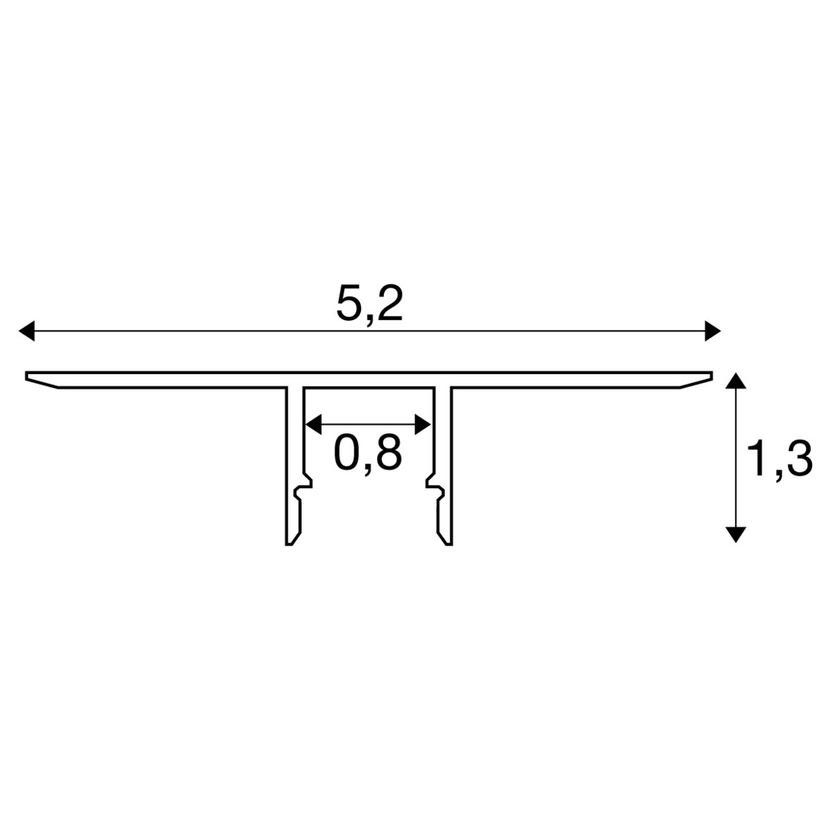 LED STRIP PROFILE RECESSED