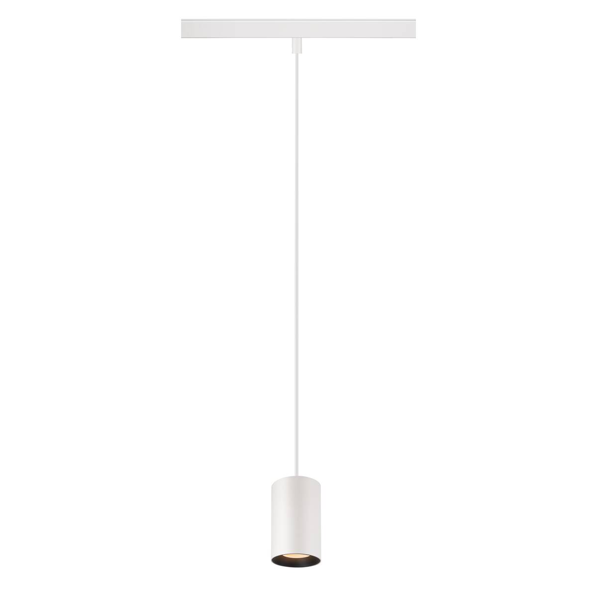 NUMINOS® XS 48 V TRACK, DALI, závěsné svítidlo, bílé/černé, 8,7 W, 620 lm, 2700 K, CRI 90, 40°